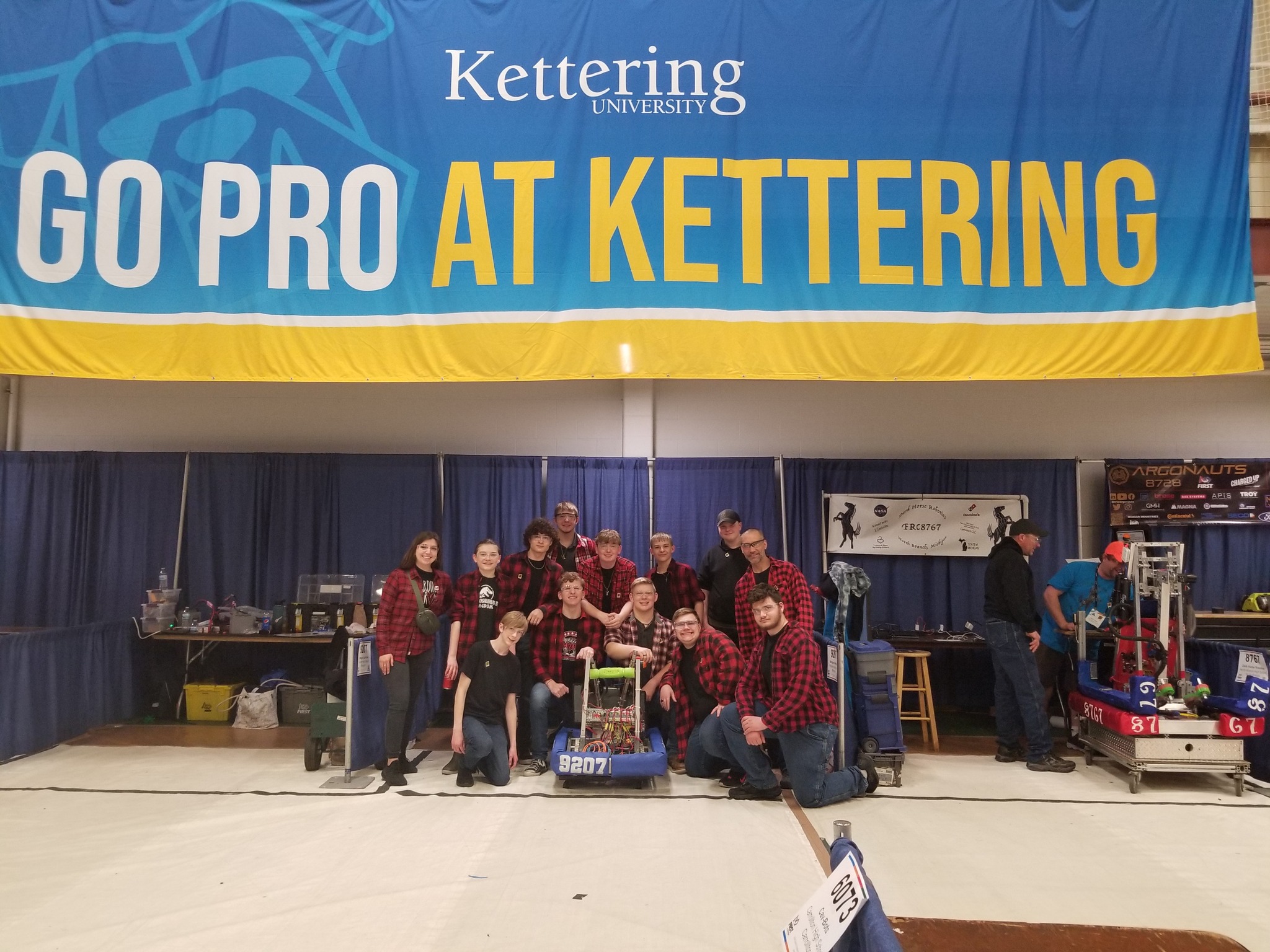Redneck Robotics team members at a FIRST competition